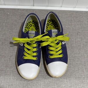 ECCO Golf Blue and White Sneakers